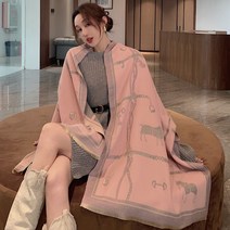 무료 2021 새로운 말 인쇄 캐시미어 스카프 여성 따뜻한 패션 겨울 우아한 목도리 Pashmina 도매