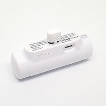 [ecolucky] 휴대용 보조배터리 5000mAh, 블랙, 일체형-애플8핀