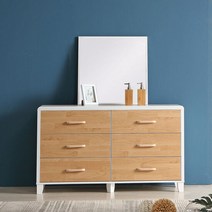 마로네 1200 와이드 화장대 세트, 색상:화이트