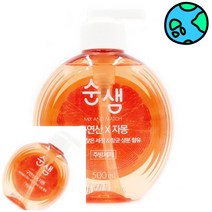 위천일 순샘 구연산 자몽 주방세제 500ML 용기 1EA 과일세척제 과일세제 야채과일세정제 과일주방세제