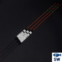 SW피싱 무사 역광 대물찌 3개 1세트 나노 찌 카본소재 민물 낚시 찌, 2호