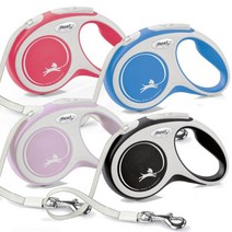 플렉시 자동 강아지리드줄 뉴 컴포트 코드 S 블랙/블루/로즈/레드, 레드