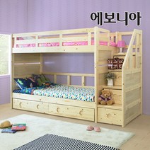 에보니아 [에보니아] 미키 수퍼싱글 이층침대 분리기본 매트포함, 메모리폼매트포함