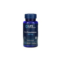 라이프 익스텐션 D L-Phenylalanine 500mg 100식물성캡슐 페닐알라닌 아미노산 티로신 노르에피네프린 도파민 카테콜아민 식물성셀룰로오스 식물성스테아레이트