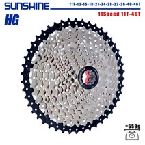 SUNSHINE 자전거 카세트 8/9/10/11/12 속도 Freewheel 32/36T/40T/42T/46T/50T/52T 스프로킷 HG 구조 플라이휠 시마노/SRAM, 08. 11 Speed 11T-46T