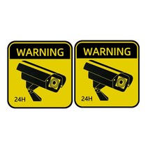 카픽서 5x5cm CCTV 방수 선 스크린 경고 표지판 자동차 스티커 비디오 감시 알람 스타일링 액세서리, 03 2_01 5x5cm