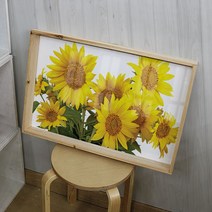 꾸밈데코_월데코벽걸이액자_사각우드액자액자한편의그림같은해바라기(ac014)_홈갤러리디자인액자홈데코소품, 2.해바라기수채화