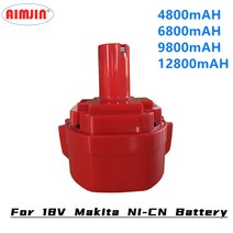 전동공구드릴Makita 18V 4.8/6.8/9.8/12.8AH NI-CD NI-MH 배터리 무선 전기 드릴 1822 192827-3, 01 18 볼트_01 4800mAH