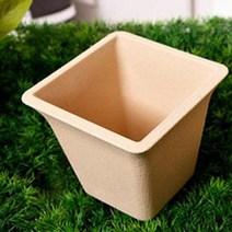아트박스/에이치플러스몰 사각 텃밭 슬릿 미니 난간 토분 화분 실내 W64CF02, 베이지