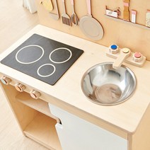 그레이스필드 원목 키즈가구 미니 엄마 따라하기 싱크대 자작나무 역할놀이장, 어린이싱크대