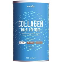 Nutribe 콜라겐 모양과 아름다움 해양 및 소 엘라스틴 + 히알루론산 - 유형 1 3 책임감 있는 낚시 HALAL COLLACTIVE® 포함, 1개