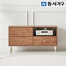 동서가구/착불 로시테 1000 2단 AV 오픈 거실장 DF920530, 그레이