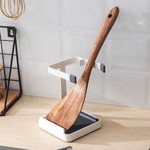심플 모던 냄비뚜껑 주방 국자 조리도구 받침대 2p, 블랙