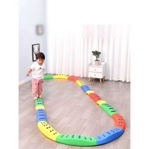 유아체육교구 안전 키즈짐 감촉판 곡선 평균대 아동, D
