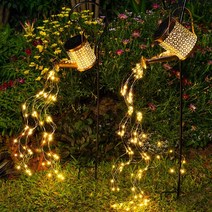 햇살이 돋다 태양광정원등 LED 주전자램프 태양광충전 감성 줄조명, 크다+쇠고리