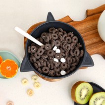 BPA FREE 과일 요거트 디저트 채널앤쥬 시리얼볼, 스타일:상어|색상:핑크