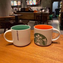 STARBUCKS 스타벅스 아침 우유 커피 머그잔 [2개 사면 1개 증정] (3~7일 도착), 4, 녹색