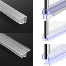 유리문 웨더스트립 씰링 스트립 1M 612mm 유용한 창 목욕 스크린 실리콘 고무 씰 홈, U shape+6mm