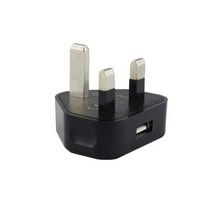 일본여행변압기 110볼트변압기 호주돼지코 범용 미니 2/3 포트 USB 충전기 영국 플러그 아이폰 삼성 IO, 03 1-Port 1A Black_01 UK Plug