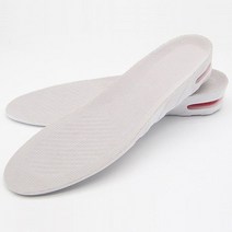 여성용 키높이 깔창 3cm 흰색 족저근막염두 기능성 오다리