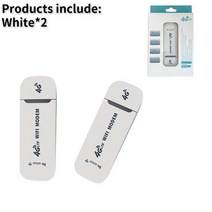 휴대용와이파이 와이파이에그 2박3일해외여행 21pcs 4g 와이파이 라우터 lte usb 모뎀 동글 150mbps 잠금 해제 와이파이 무선 네트워크 어댑터 핫스팟 라우터 노트북, 2pcs 흰색