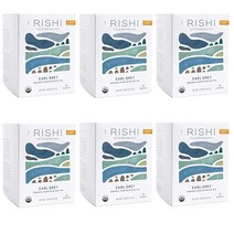 리쉬티 RISHI TEA 허브 티 - 면역 지원 USDA 얼그레이 50개, 15 Count (Pack of 6) _Earl Gre