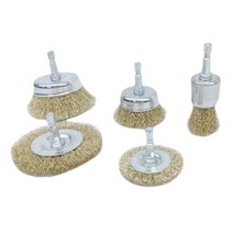 드릴용 녹제거 철 스틸 브러쉬세트 5P 산업용 쇠솔