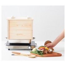 통원목 편백나무 피톤치드 찜기 저온 저속 건조 수제 핸드 메이드 찜통기 고급 도시락 세트, 1개, 280cmx330cmx90cm