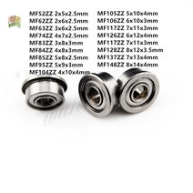 볼 베어링 유니트 회전 5pcs mf52zz mf62zz mf63zz mf74zz mf83zz mf84zz mf148zz 소형 플랜지 얇은 벽 금속 차폐 플랜지 103, mf106zz 6x10x3mm 5개