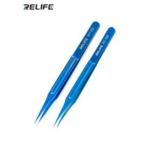산업용 핀셋 Relife rt-11drt-15d 티타늄 합금 소재 유지 보수 도구 정밀 곡선 스트레이트 수리 도구 쪽집게 정밀집게 연구용 트위저, 조합 시리즈