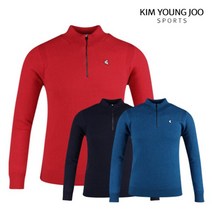 김영주스포츠 남성용 럭스골프 방풍 반집업 니트 LB1W803