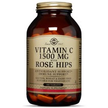 솔가 비타민 C 1500mg 로즈 힙스 타블렛 글루텐 프리 무설탕, 180개입, 1개, 180정