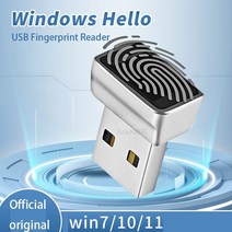 지문인식출퇴근기록기 출퇴근관리 Windows10 11 Hello 노트북 및 pc용 생체 인식 스캐너 자물쇠 2023 년 새로운 USB 지문 판독기 모듈, 한개옵션0