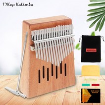 17 Key Kalimba 엄지 피아노 싱글 보드 마호가니 폭포/손가락 하트 패턴 사운드 홀 Mbira 키보드 악기