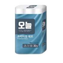 오늘 프리미엄 3겹 데코 화장지 27m, 30개입, 1개