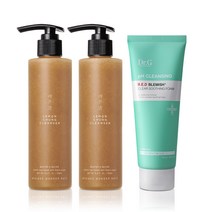 원더바스 레몬청 클렌저 200ml 2개+닥터지 약산성 레드 블레미쉬 클리어 수딩 폼 150ml_B, 상품+증정품