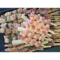 장땡캠핑꼬치 닭꼬치 염통꼬치 캠핑음식, 새우 꼬치 4p