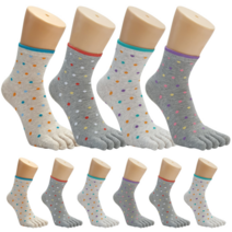 옥스포드 여자발가락양말 중목도트 10켤레 TK1229