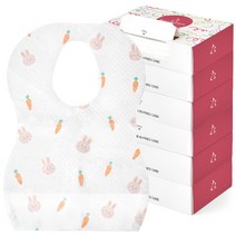 아띠래빗 일회용 방수 턱받이, 120개, 아띠토끼