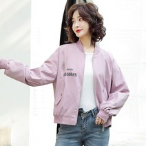 블랙야상점퍼 야구복 여성 봄가을 와이드 루즈핏 캐쥬얼 얇은 재킷 트렌드 작은 키 숏 코트 3602207451