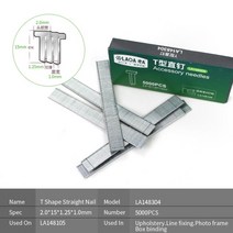 판넬 타카 에어 네일건 네일 건 용 LAOA 액세서리 바늘 얇은 문 두꺼운 문 T 모양, 협동사, 5000T 스트레이트