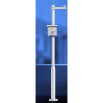 cctv 폴대 카메라 거치대 공장 야외 전신주 2m 2.5m, 4m폴+볼머신크로스 암x1+접지 케이지x1