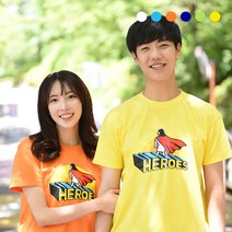 2022 교회티 HEROES 히어로즈 성인 교회 단체티 주문 제작