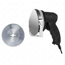 식품교반충진기 KS100E Rotisserie 상업용 전기 터키 도너 케밥 커터 나이프 Shawarma Gyros Slicer Machin, 02 Black-Round Blade_01 미국