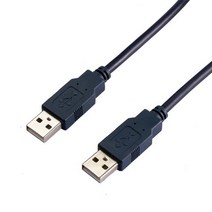(주)승원전자 USB 2.0 케이블 AM-AM 0.5M AA케이블 PC와 다른 USB포트를 가진 기기연결 USB연결케이블, 보급형 (블랙) 1개