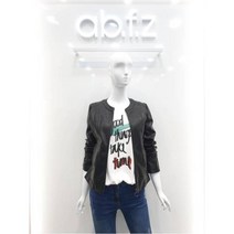 [에이비에프지] W몰 ab.f.z 심플 라운드넥 라이더자켓 AWS4GL03