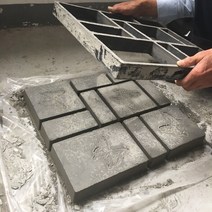 투수 보도 블럭 점토 블록 틀 모양틀 건설 인도 금형, H 직사각형조합45x40cm