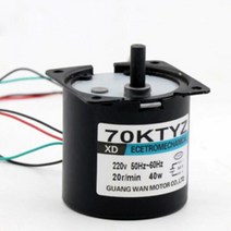 70KTYZ AC 모터 220V 2.5rpm 110rpm 마이크로 저속 기계 40W 영구 자석 소형, 10 110 RPM
