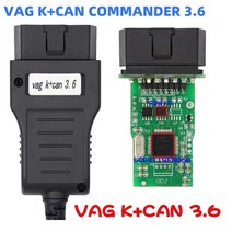 부품 VAG K CAN Commander 3.6 OBDII OBD2 자동차 케이블 스캐너 V-W/A-UDI/S-KODA/S-EAT F-TDI FT232RQ PIC18F25K80, 1개
