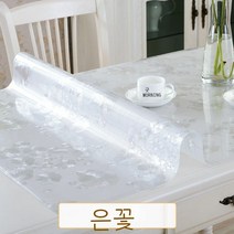 테이블매트 매트테이블 위 까는 고무매트 테이블다기 소프트가죽 화상방지 실리콘 열차단 바탕화면 투명 보호 ., T03-코스모스 2.0mm, C03-60*120CM
